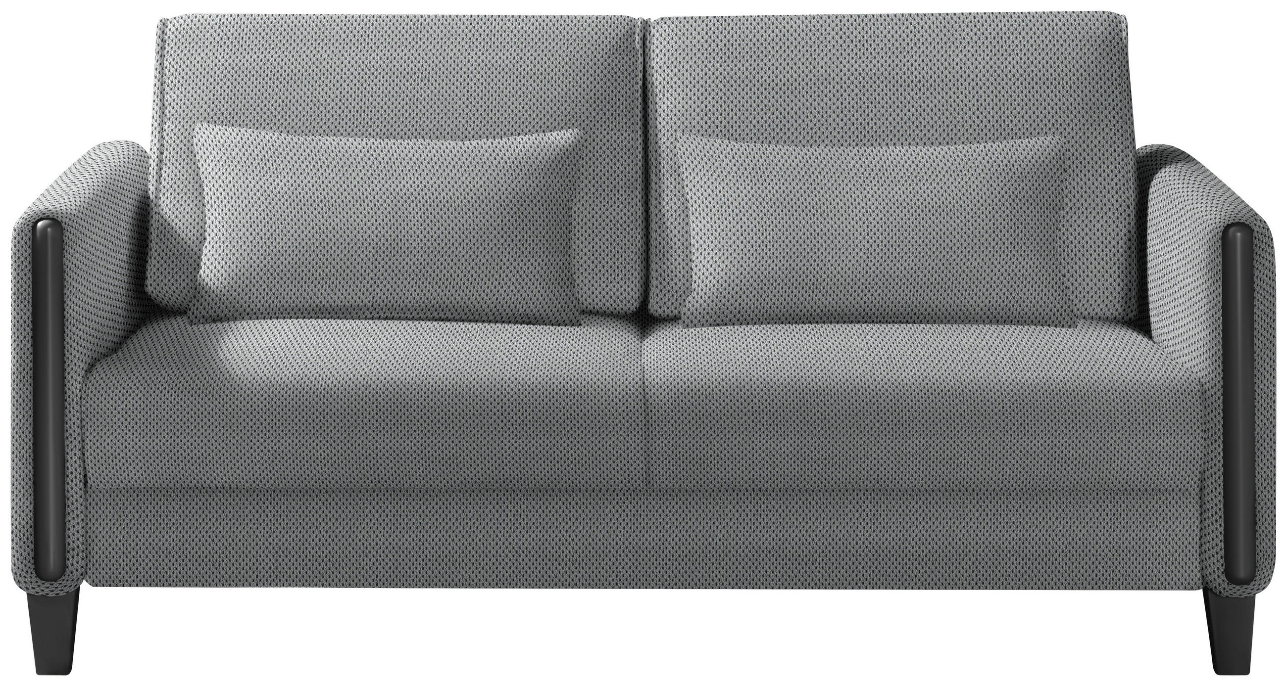 SCHLAFSOFA in Holz, Textil Grau, Schwarz  - Schwarz/Grau, Design, Holz/Textil (174/88/104cm) - Niels Andersson