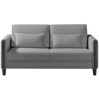 SCHLAFSOFA in Holz, Textil Grau, Schwarz  - Schwarz/Grau, Design, Holz/Textil (174/88/104cm) - Niels Andersson
