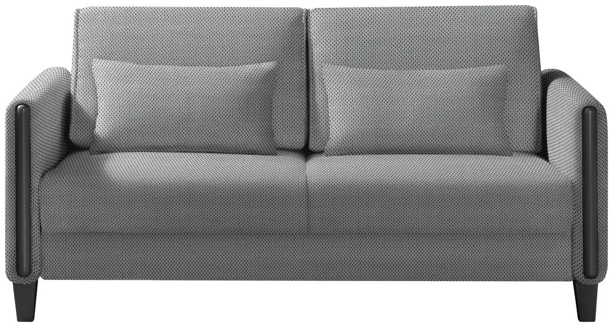 SCHLAFSOFA in Holz, Textil Grau, Schwarz  - Schwarz/Grau, Design, Holz/Textil (174/88/104cm) - Niels Andersson
