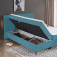 BOXBETT 180/200 cm  in Hellblau  - Schwarz/Hellblau, Design, Holz/Holzwerkstoff (180/200cm) - Xora