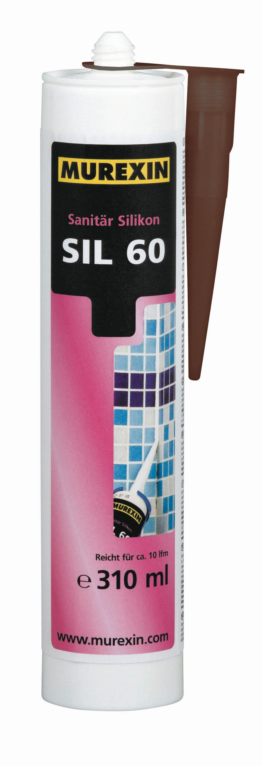 SANITÄRSILIKON DUNKELBRAUN - Dunkelbraun, Basics (0,31l) - Murexin