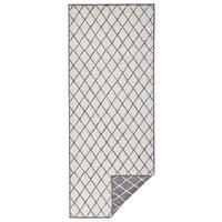 LÄUFER 80/250 cm Twin  - Creme/Grau, Design, Kunststoff (80/250cm)