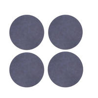 GLASUNDERLÄGG SET 4 delar 10 cm - blå, Basics, textil (10cm)