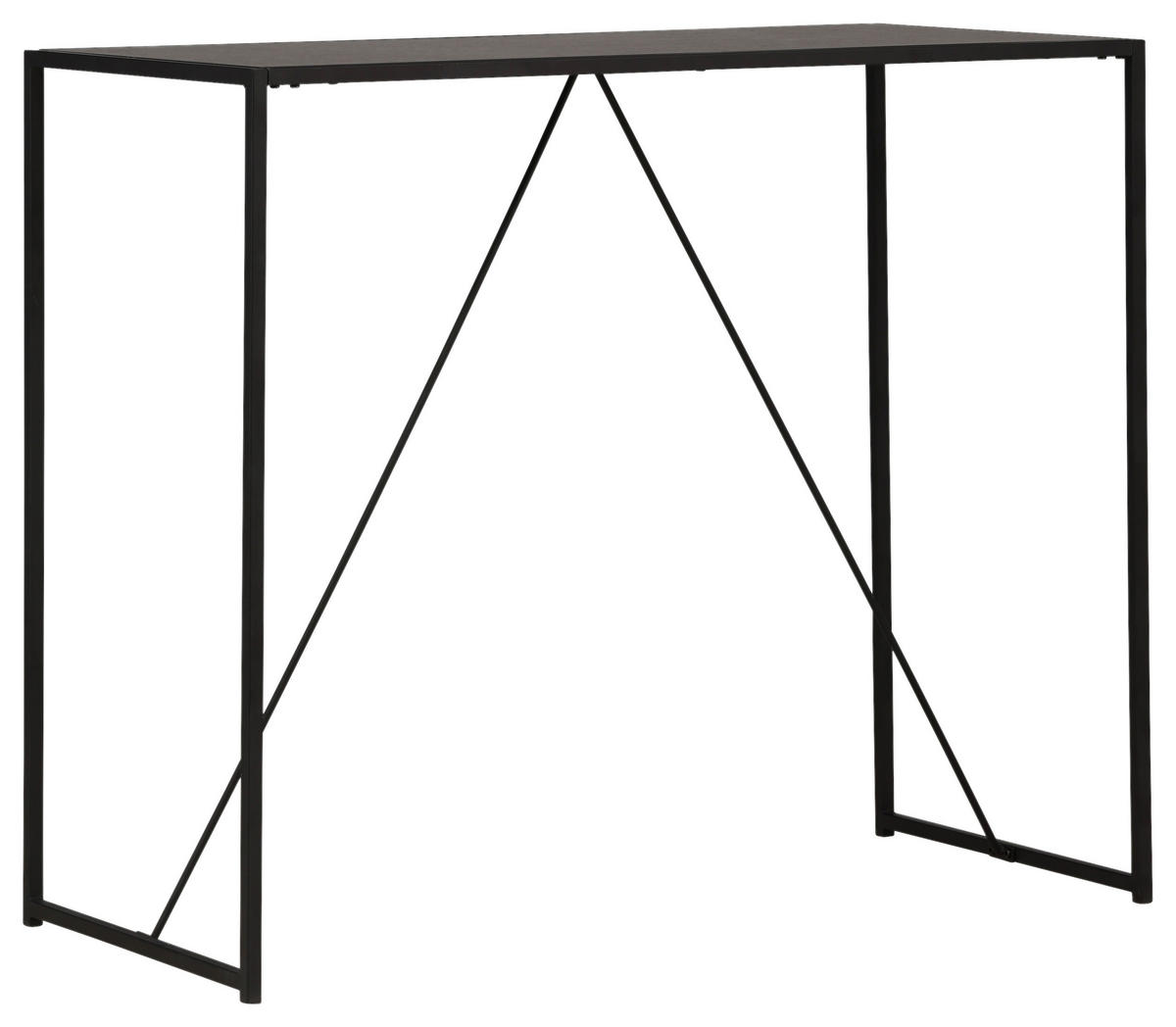 BARBORD i metall, trämaterial  120/60/105 cm  - svart, Design, metall/trämaterial (120/60/105cm) - Livetastic