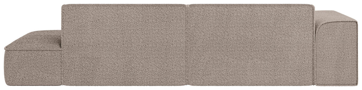ECKSOFA BILLUND Taupe Cord Nierenkissen  - Taupe/Schwarz, KONVENTIONELL, Kunststoff/Textil (294/165cm) - Livetastic