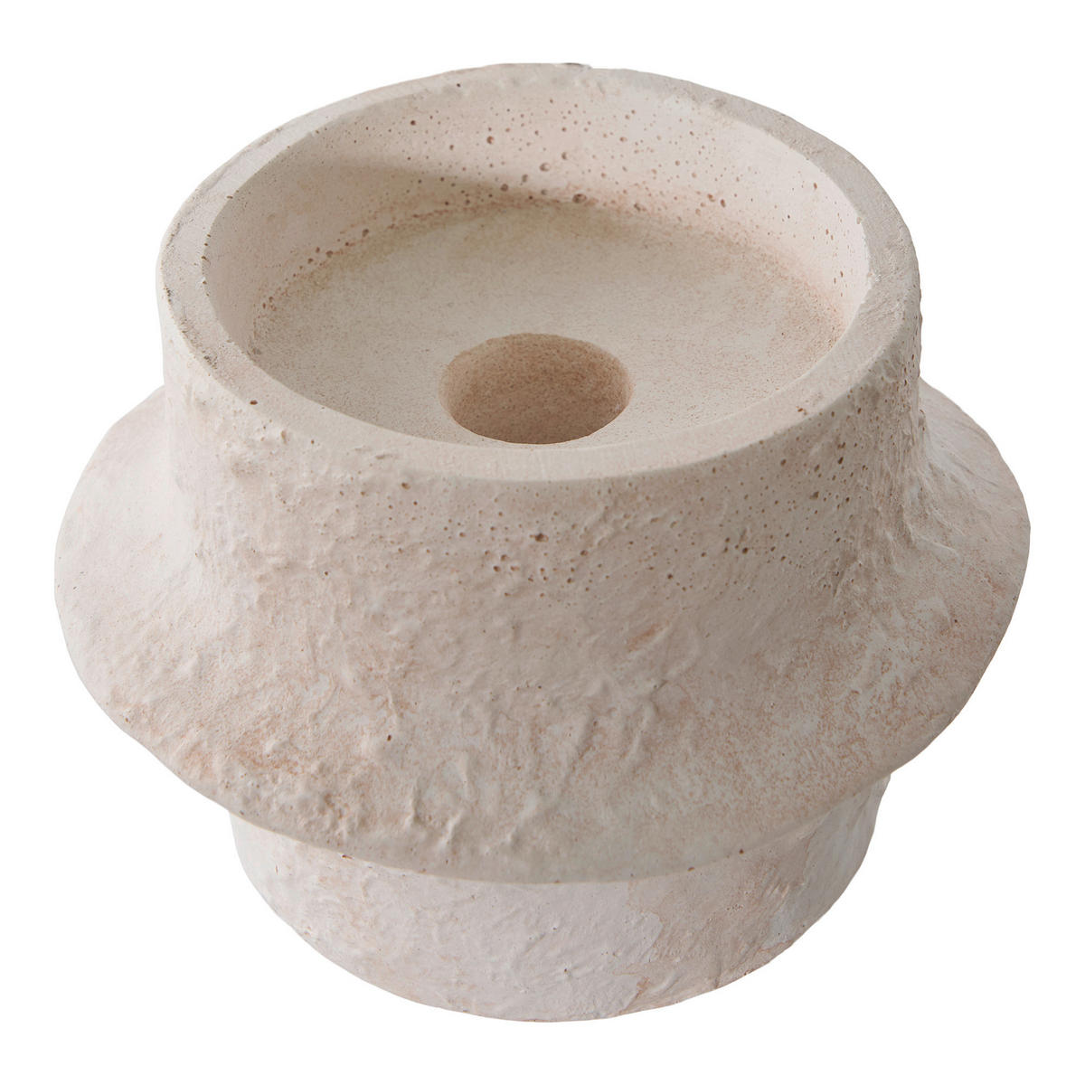 KERZENHALTER-SET - Creme, Basics, Stein