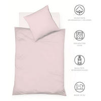 BETTWÄSCHE Provence Leinenoptik 200/220 cm  - Rosa, Basics, Textil (200/220cm) - Fleuresse