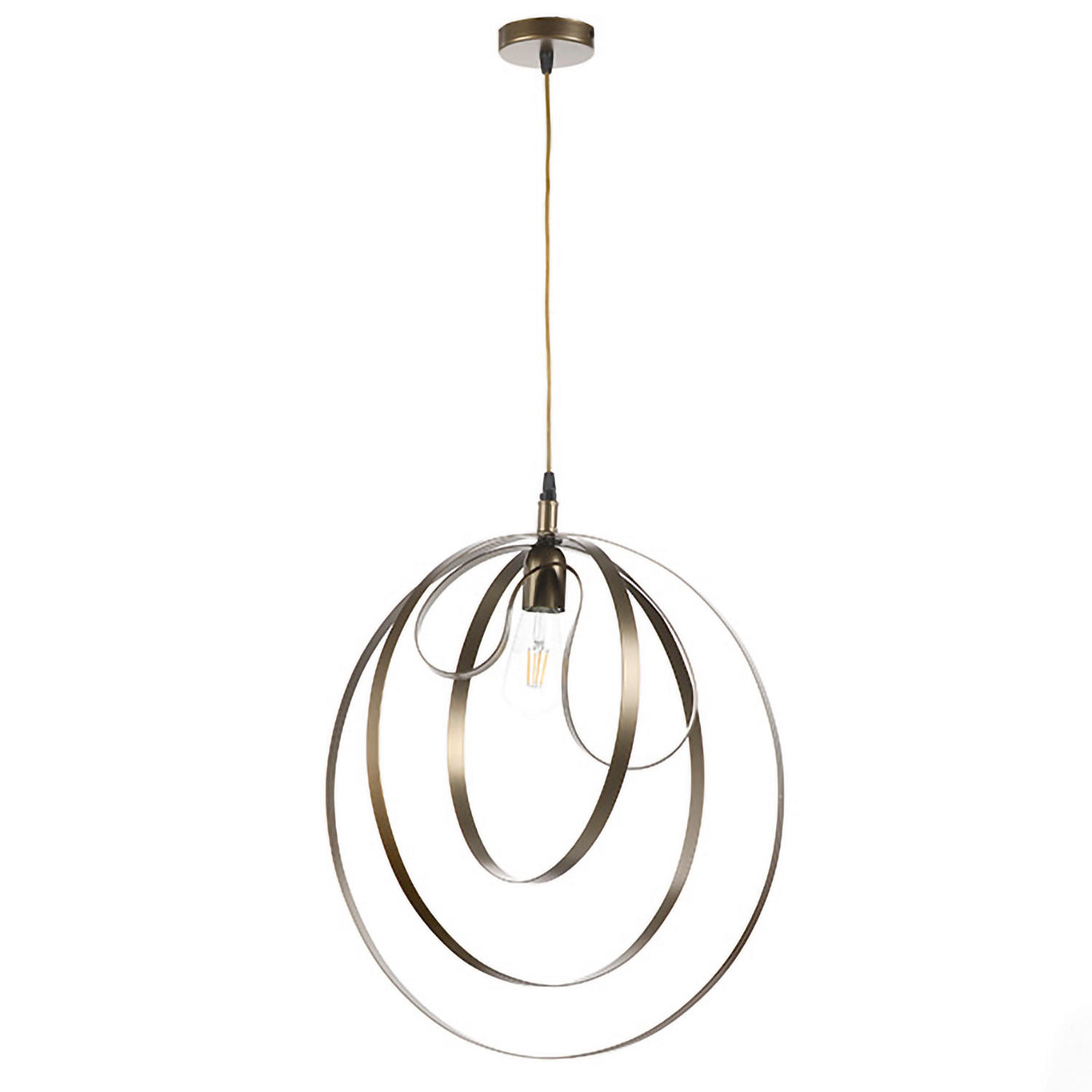 HÄNGELEUCHTE 50/110 cm  - Bronzefarben, Design, Metall (50/110cm)