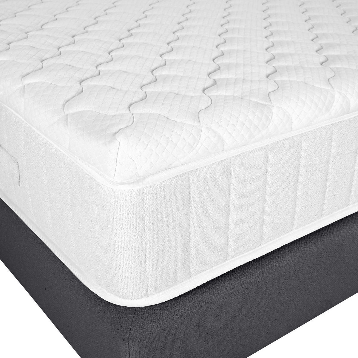 BOXSPRINGBETT 180/200 cm,  in Anthrazit, Topper, Matratzen, H3 = fest  - Anthrazit/Schwarz, Design, Holzwerkstoff/Textil (180/200cm) - Esposa