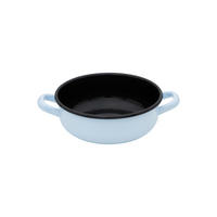 SERVIERPFANNE  - Blau, Basics, Metall (26,2/19,4/7,3cm) - Riess