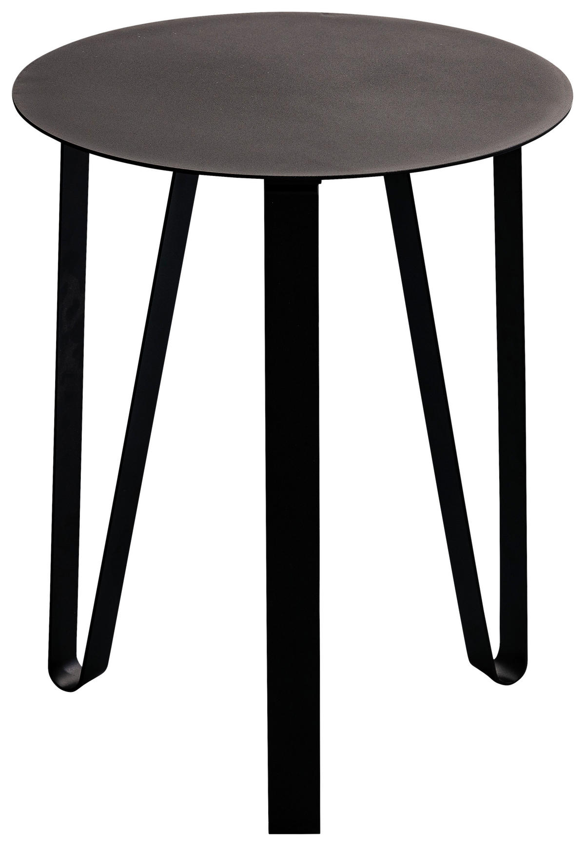 COUCHTISCH 40/40/50 cm rund Schwarz  - Schwarz, Design, Metall (40/40/50cm) - Xora