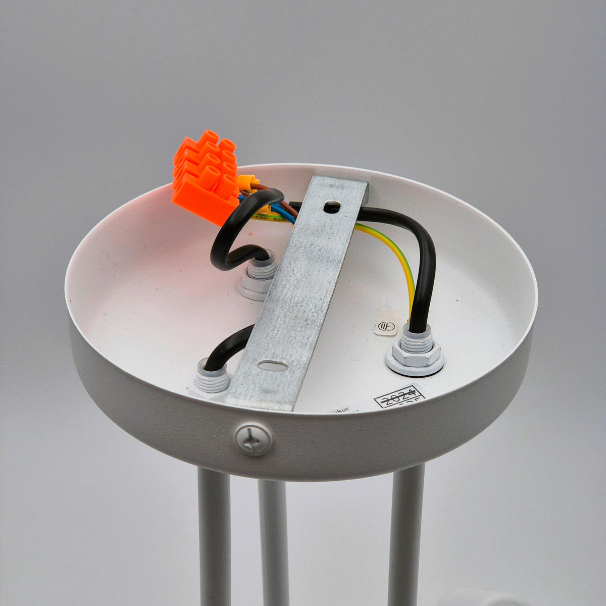 DECKENLEUCHTE Domino 55/40 cm   - Weiß Hochglanz, Design, Metall (55/40cm)