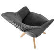 ARMLEHNSTUHL drehbar  Stoffauswahl, Typenauswahl, Sitzfläche 360° drehbar Cord  - Eichefarben/Grau, Design, Holz/Textil (60/83/65cm) - Landscape