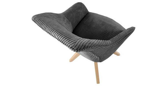 ARMLEHNSTUHL drehbar  Stoffauswahl, Typenauswahl, Sitzfläche 360° drehbar Cord  - Eichefarben/Grau, Design, Holz/Textil (60/83/65cm) - Landscape