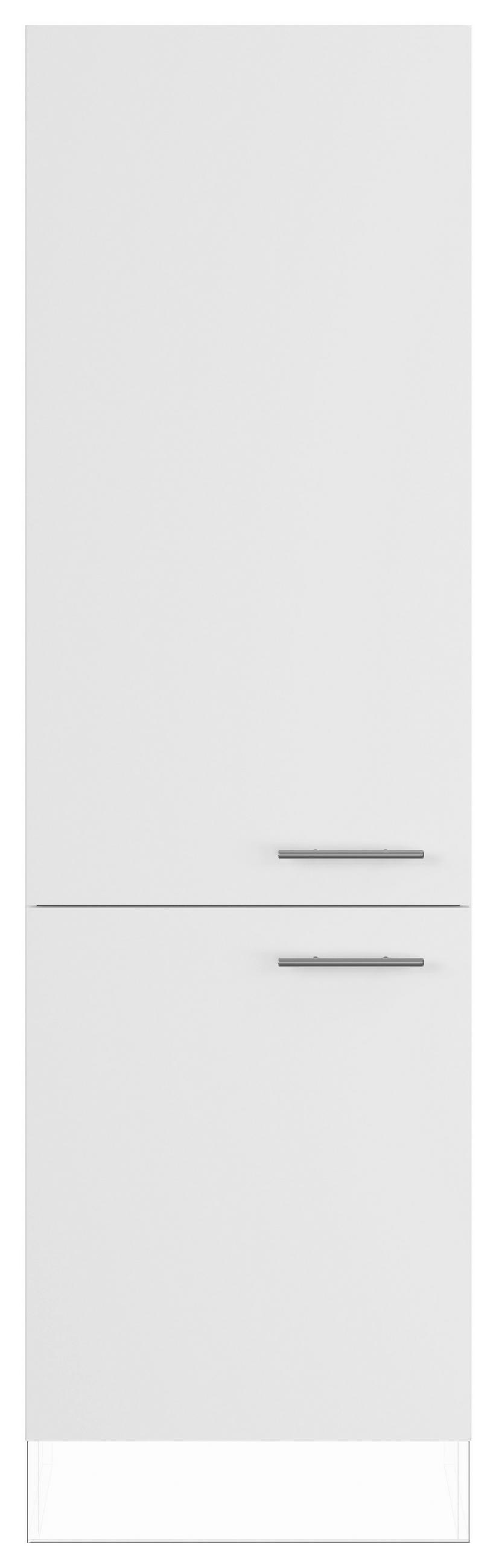 GESCHIRRSCHRANK 60/206,2/57,6 cm  in Weiß  - Edelstahlfarben/Weiß, Basics, Holzwerkstoff/Metall (60/206,2/57,6cm) - Impuls