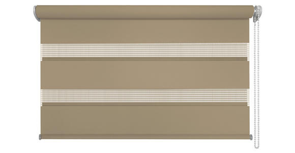 DOPPELROLLO 120/160 cm  - Braun, KONVENTIONELL, Textil (120/160cm) - Homeware