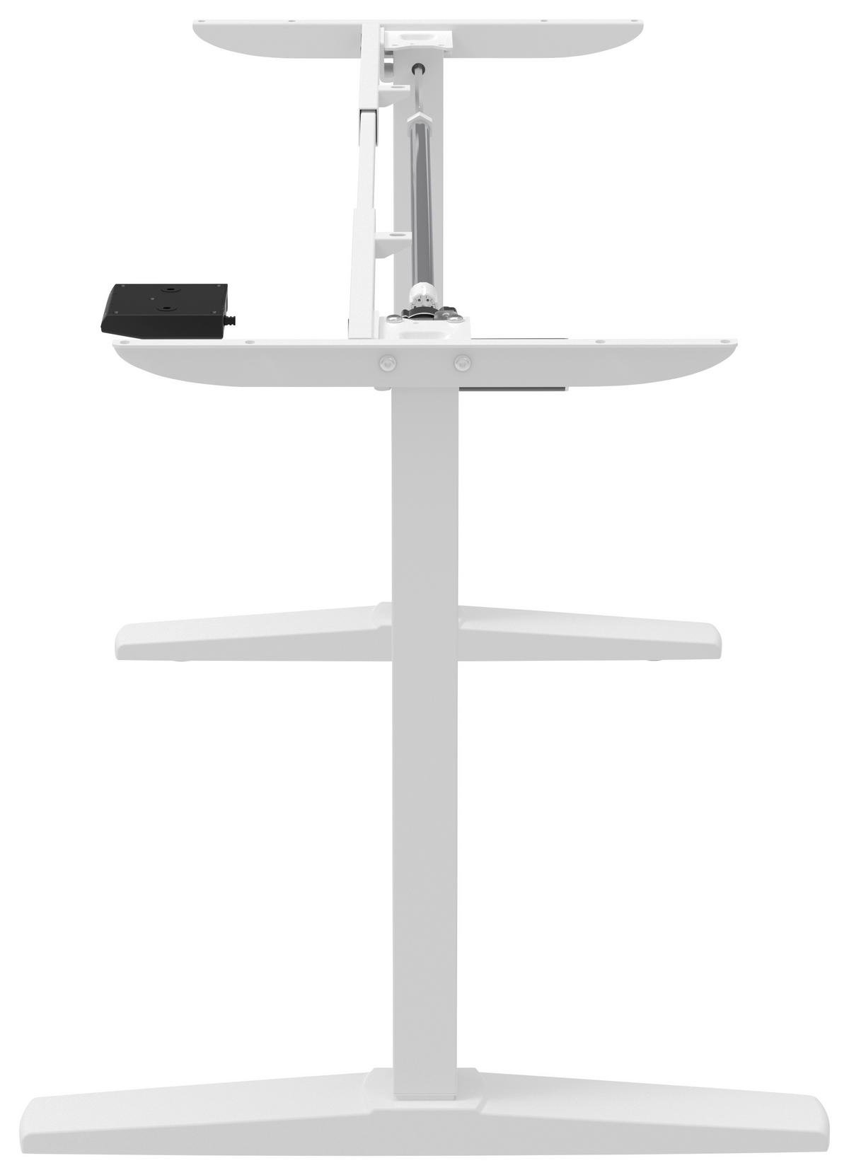 BORDSUNDERREDE i metall, plast 120-160/70/75-120 cm  - vit, Design, metall/plast (120-160/70/75-120cm) - Carryhome