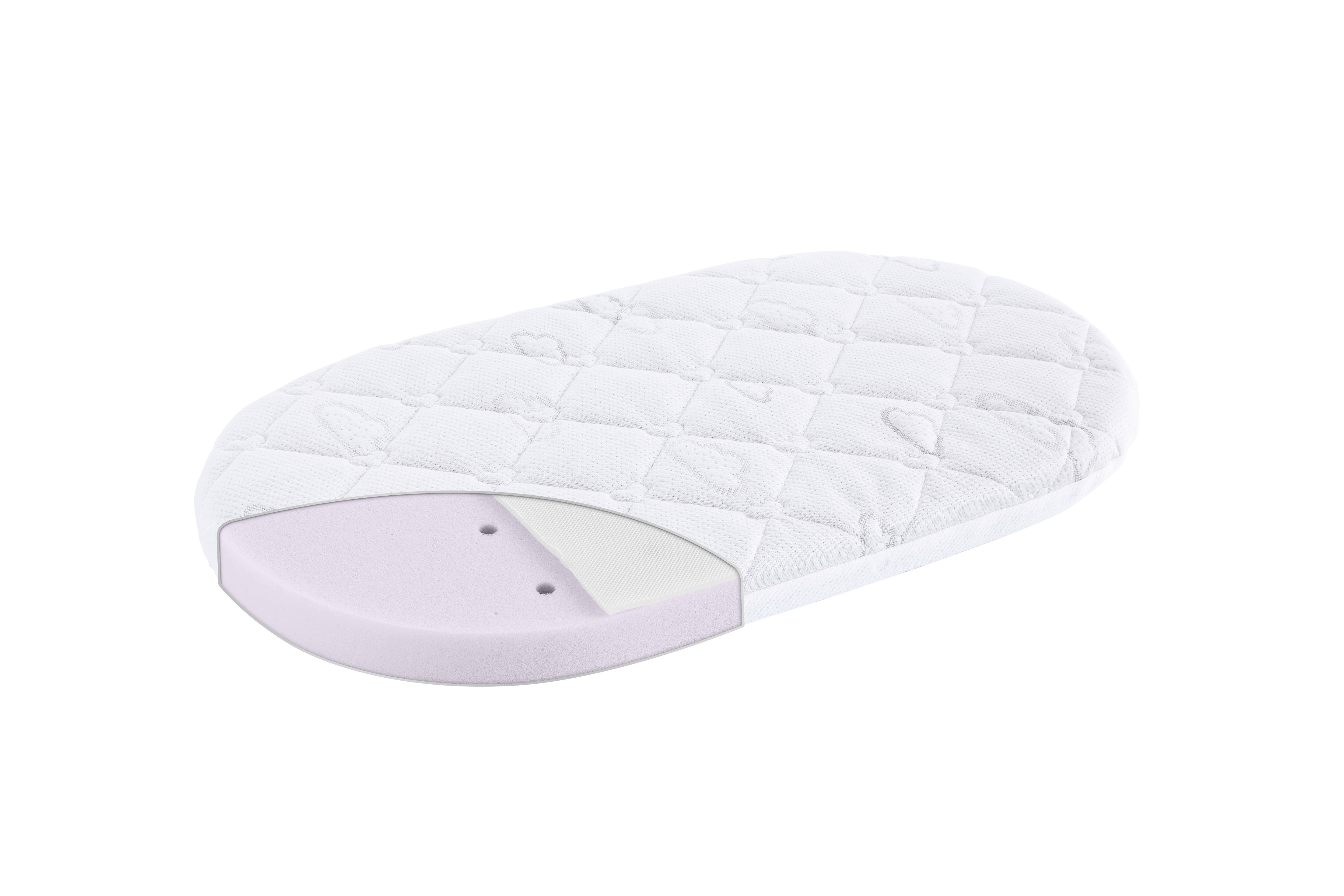 KINDERWAGENMATRATZE Brise Light Kaltschaumkern 33/78 cm  - Weiß, Basics, Textil (33/78cm) - Träumeland
