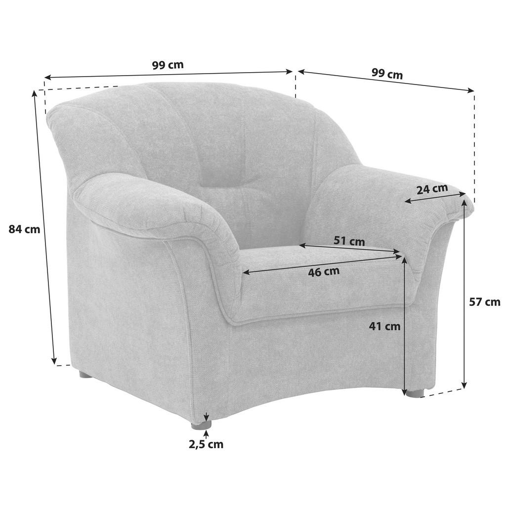Thumbnail - Mid.you Sessel, Hellgrau, Textil, Uni, 99x84x82 cm, Made in EU, Wohnzimmer, Sessel, Polstersessel
