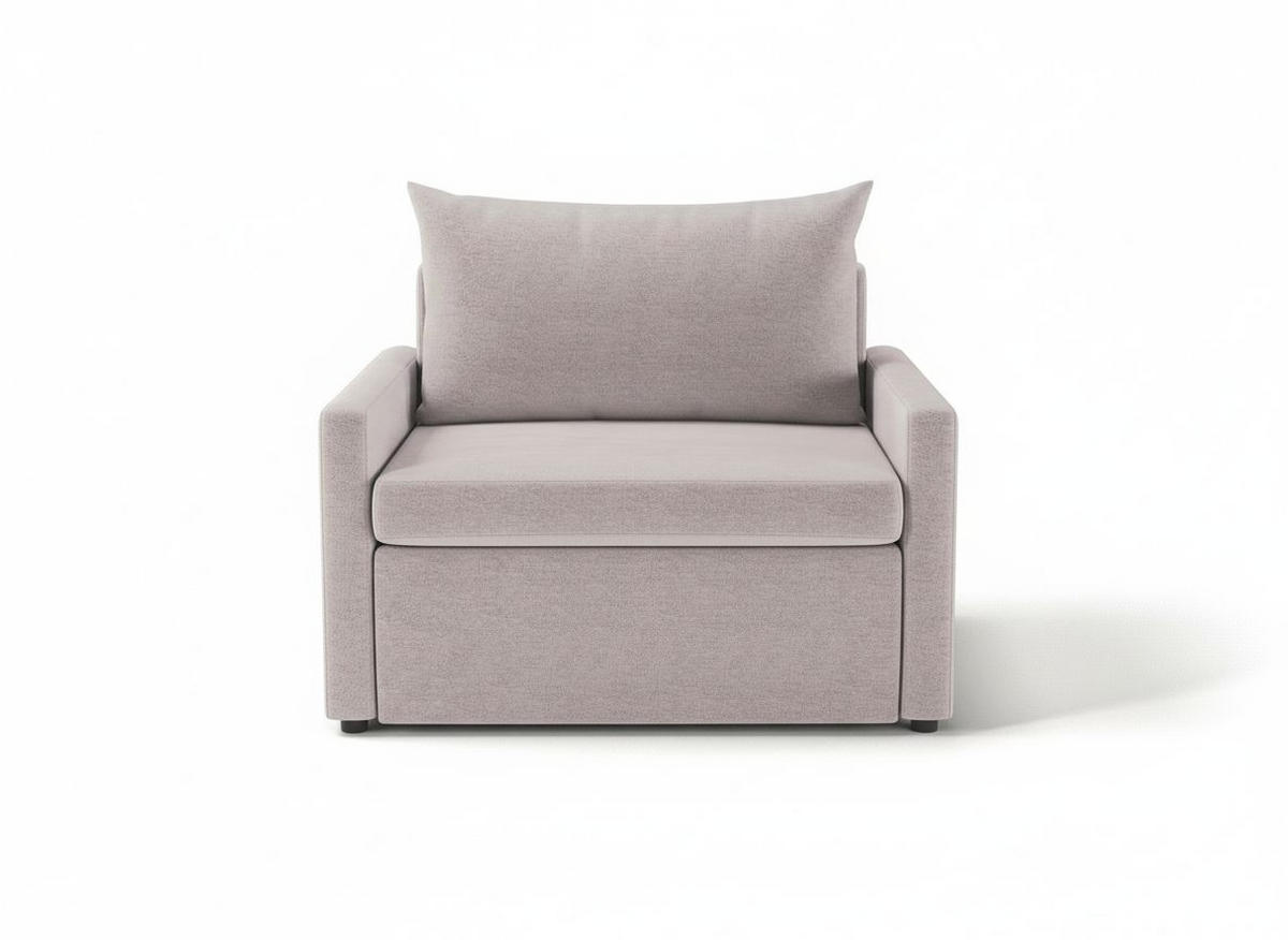 SCHLAFSESSEL Flachgewebe Altrosa  - Schwarz/Altrosa, Design, Kunststoff/Textil (92/89/103cm) - MID.YOU