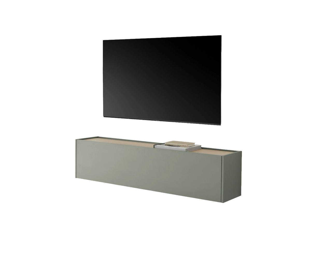 HÄNGEELEMENT Grün, Eichefarben  - Eichefarben/Grün, Design, Holzwerkstoff (150/35/30cm) - Modante