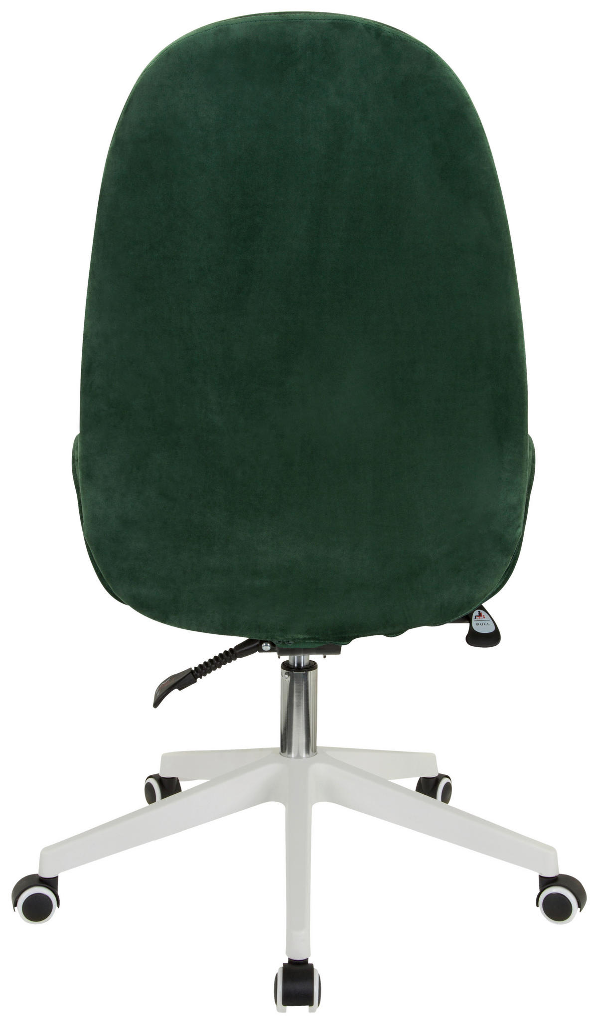 OTOČNÁ ŽIDLE, samet, zelená - bílá/zelená, Basics, textil/plast (56/104/58cm) - MID.YOU