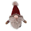 WICHTEL - Hellbraun/Rot, LIFESTYLE, Textil/Stein (31/44/23cm) - X-Mas