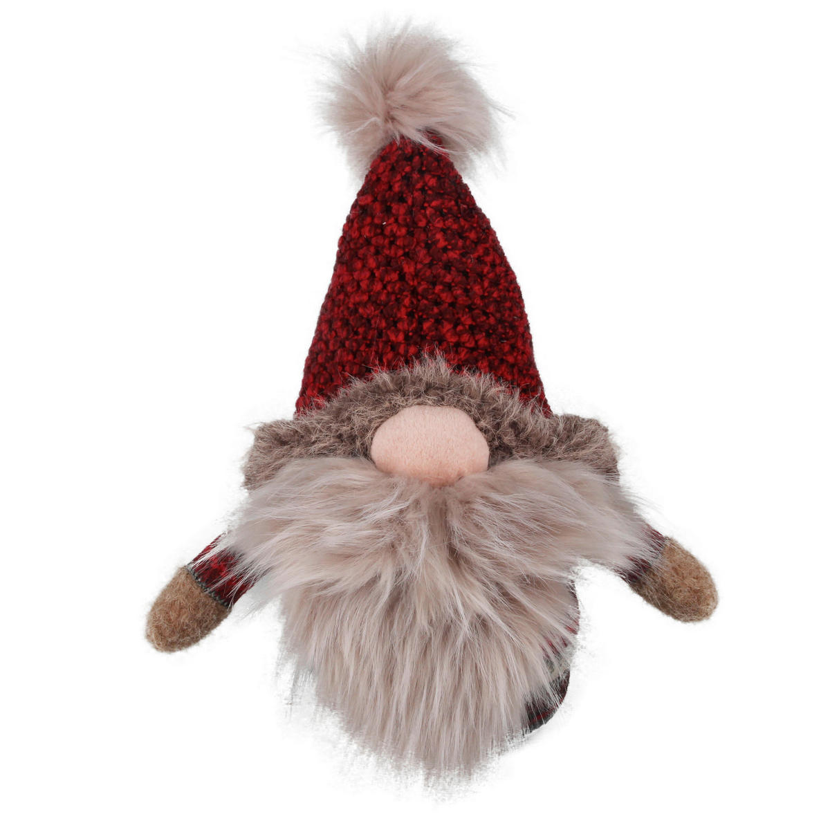 SKŘÍTEK - bílá/hnědá, Lifestyle, kov/textil (31/44/23cm) - X-Mas