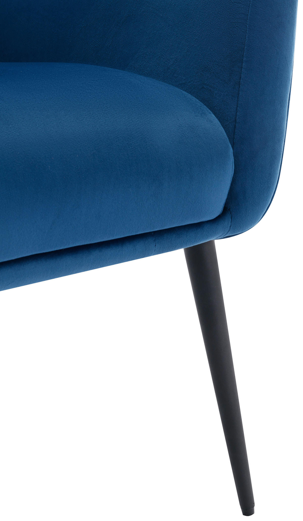 FOTEL - fekete/kék, Design, textil/fém (74/99/74cm) - Livetastic
