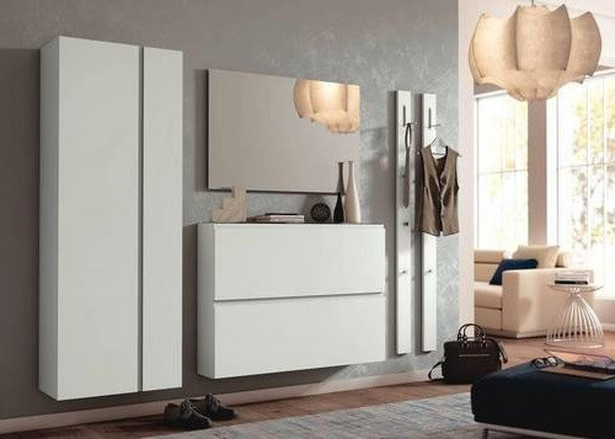 GARDEROBENSCHRANK Gardasee  in 60/179/33 cm  - Anthrazit/Weiß, Design, Holzwerkstoff (60/179/33cm) - Moderano
