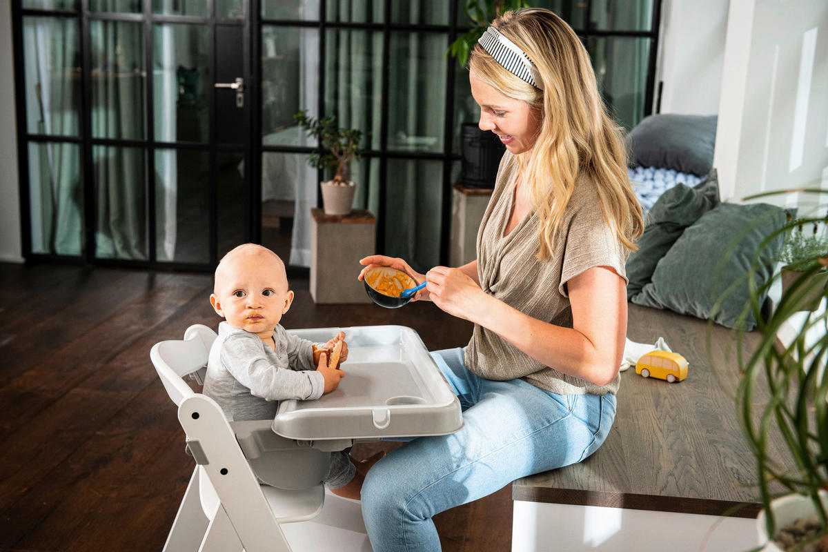 ESS- UND SPIELBRETT Alpha Tray  - Grau, Trend, Kunststoff (46/56,5/22,5cm) - Hauck