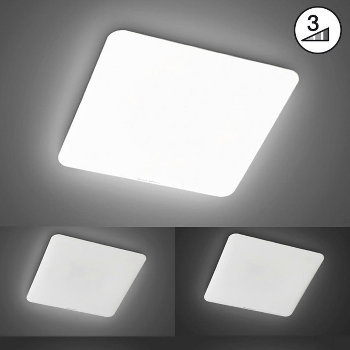 LED-DECKENLEUCHTE 49 W     - Weiss, Design, Kunststoff (53/5/53cm) - Fischer & Honsel