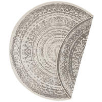 FLACHWEBETEPPICH 140 cm Nora Creme, Grau  - Creme/Grau, Design, Kunststoff (140cm)