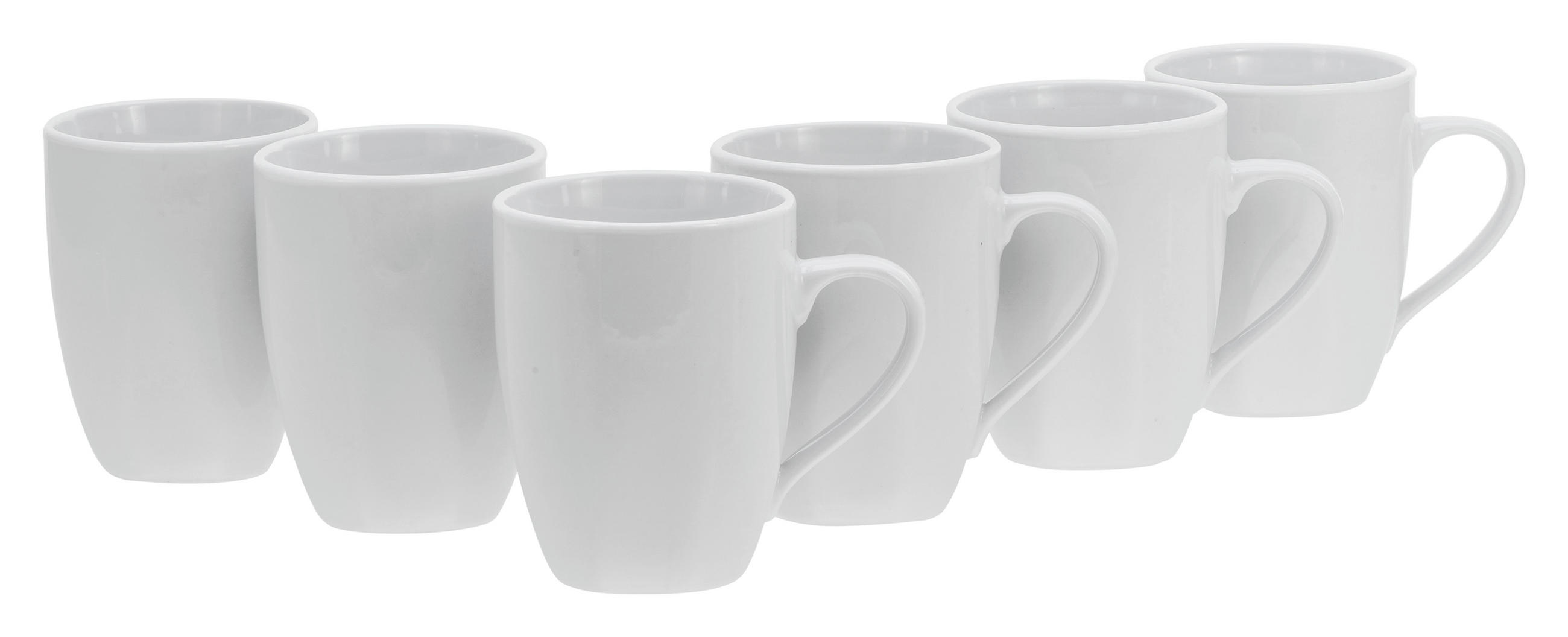 KAFFEEBECHERSET Square 6-teilig  - Weiß, Basics, Keramik (30,5/21/16cm) - Creatable