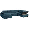 WOHNLANDSCHAFT  in Chenille Dunkelblau  - Dunkelblau/Grau, KONVENTIONELL, Kunststoff/Textil (240/340/188cm) - Carryhome
