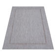 FLACHWEBETEPPICH RELAX - Silberfarben, Basics, Textil (60/100cm) - Novel