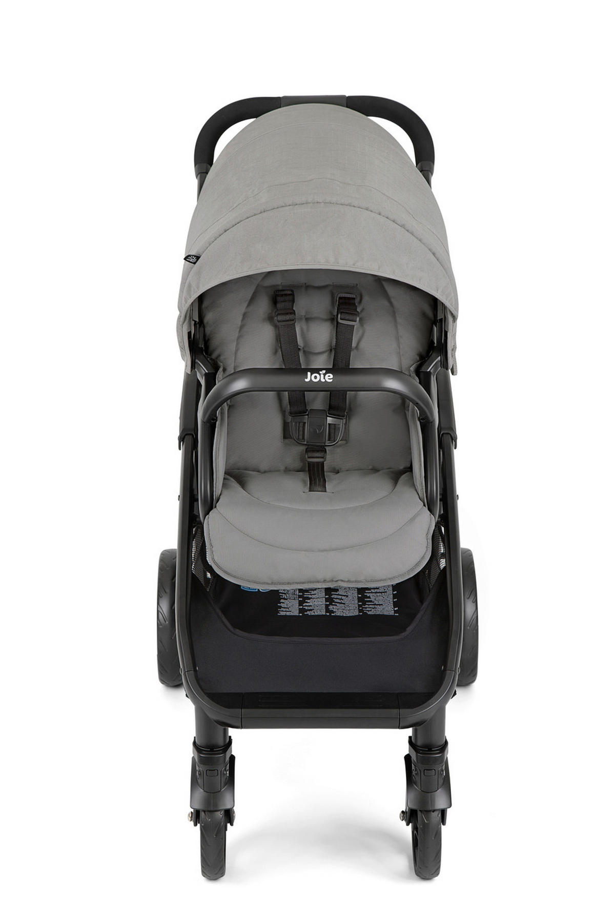 GESCHWISTERWAGEN Evalite Duo  - Hellgrau/Schwarz, Basics, Textil/Metall (56/101,5/104cm) - Joie