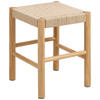 HOCKER Kiefer Naturfarben  - Naturfarben, Trend, Holz/Textil (35/45/35cm)