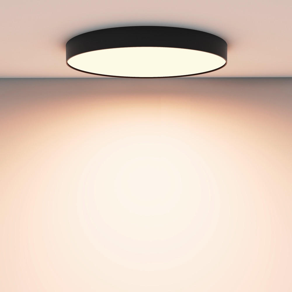 DECKENLEUCHTE  60/6 cm    - Schwarz, MODERN, Metall (60/6cm) - MAYTONI