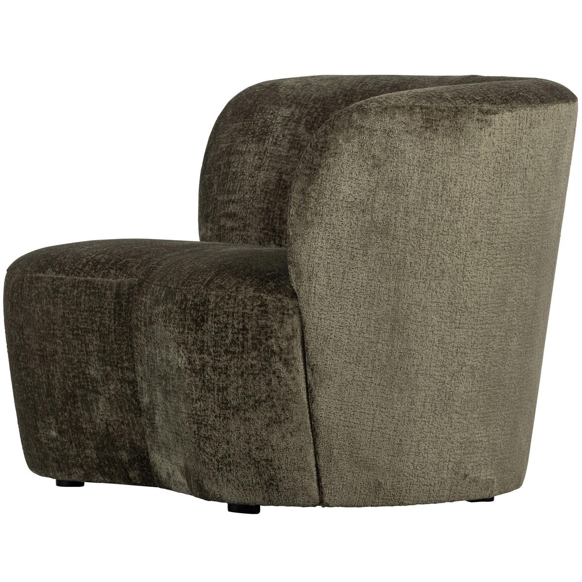 RÉCAMIERE in Samt Dunkelgrün  - Dunkelgrün/Schwarz, Design, Kunststoff/Textil (112/73/80cm) - Livetastic