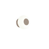 LED-WANDLEUCHTE Sapo 20/14.5 cm   - Cappuccino, Design, Glas/Metall (20/14.5cm) - Helestra