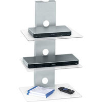 WANDREGAL  - Alufarben, Design, Glas/Metall (45/73/33cm)