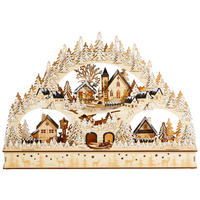 LICHTERBOGEN - Beige/Braun, LIFESTYLE, Holz (60/42/10cm)