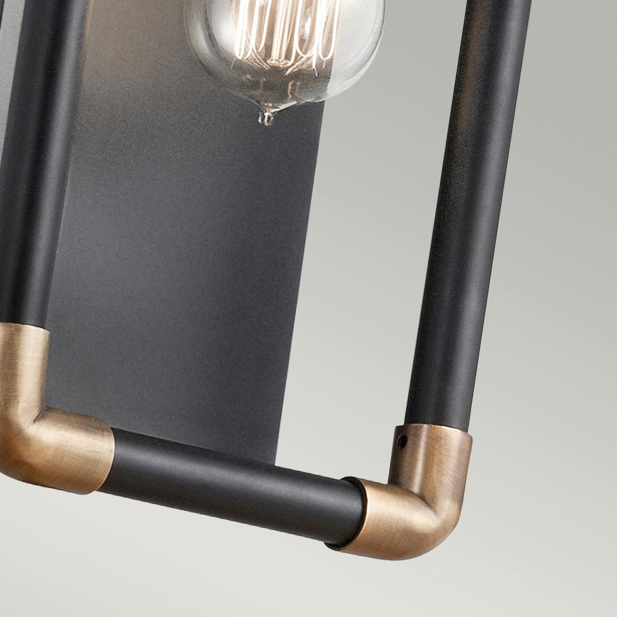 WANDLEUCHTE Elstead Imahn 17,1/10,6/30,5 cm   - Messingfarben/Schwarz, KONVENTIONELL, Metall (17,1/10,6/30,5cm) - Elstead Lighting