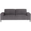SCHLAFSOFA in Webstoff Grau  - Schwarz/Grau, Design, Textil/Metall (240/89/103cm) - Ti'me