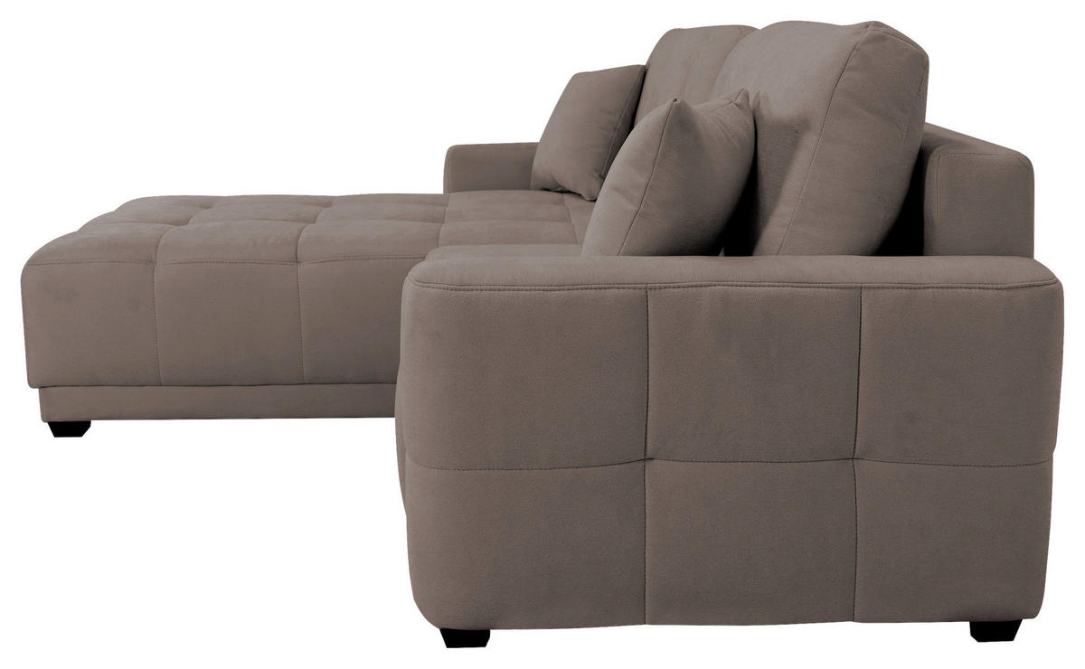 HÖRNSOFFA i chenille, struktur ljusbrun  - ljusbrun, Design, textil (237/186cm) - MID.YOU