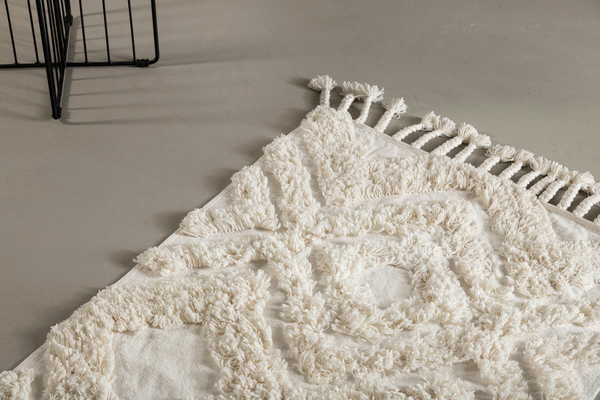 HOCHFLORTEPPICH 200/70 cm Weiß  - Weiß, LIFESTYLE, Textil (200/70cm) - P & B