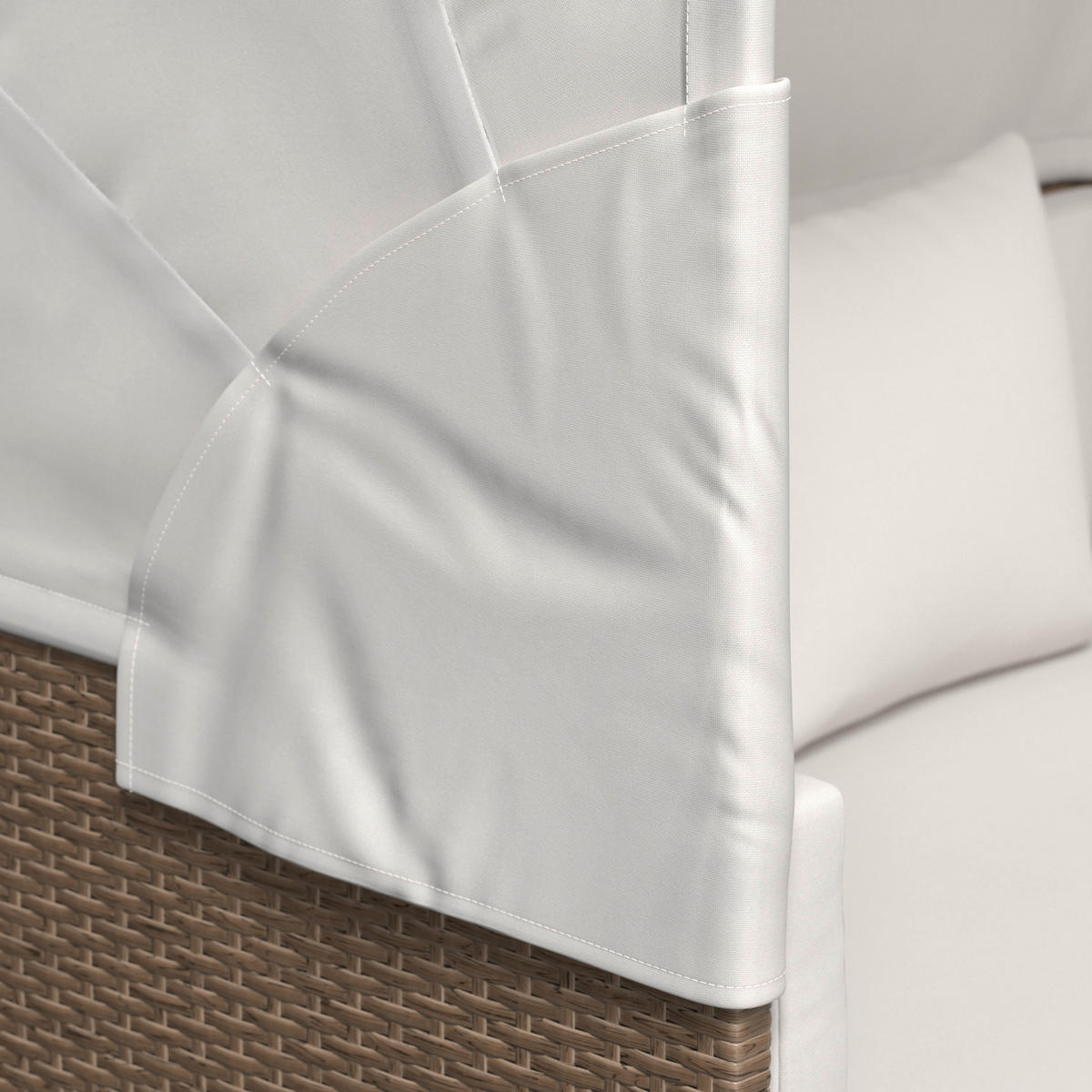 GARTENMUSCHEL 126/143/149 cm  - Beige, Natur, Metall (126/143/149cm) - Ambia Garden