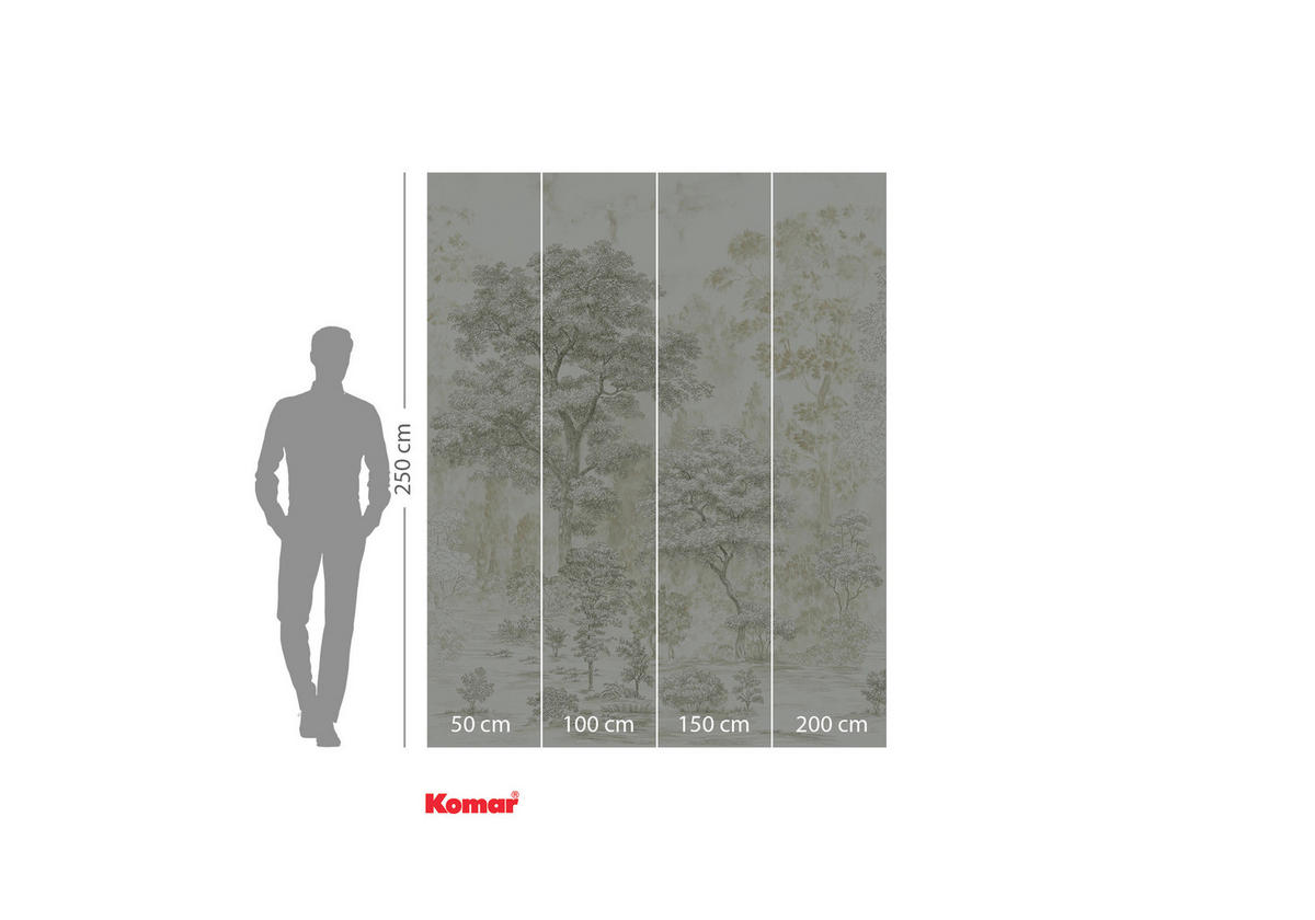 VLIESTAPETE - Blau/Weiß, Basics (200/250cm) - Komar
