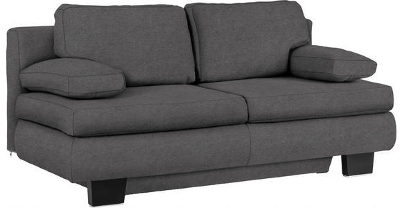 SCHLAFSOFA in Webstoff Dunkelgrau  - Wengefarben/Dunkelgrau, KONVENTIONELL, Holz/Textil (203/94/100cm) - Novel